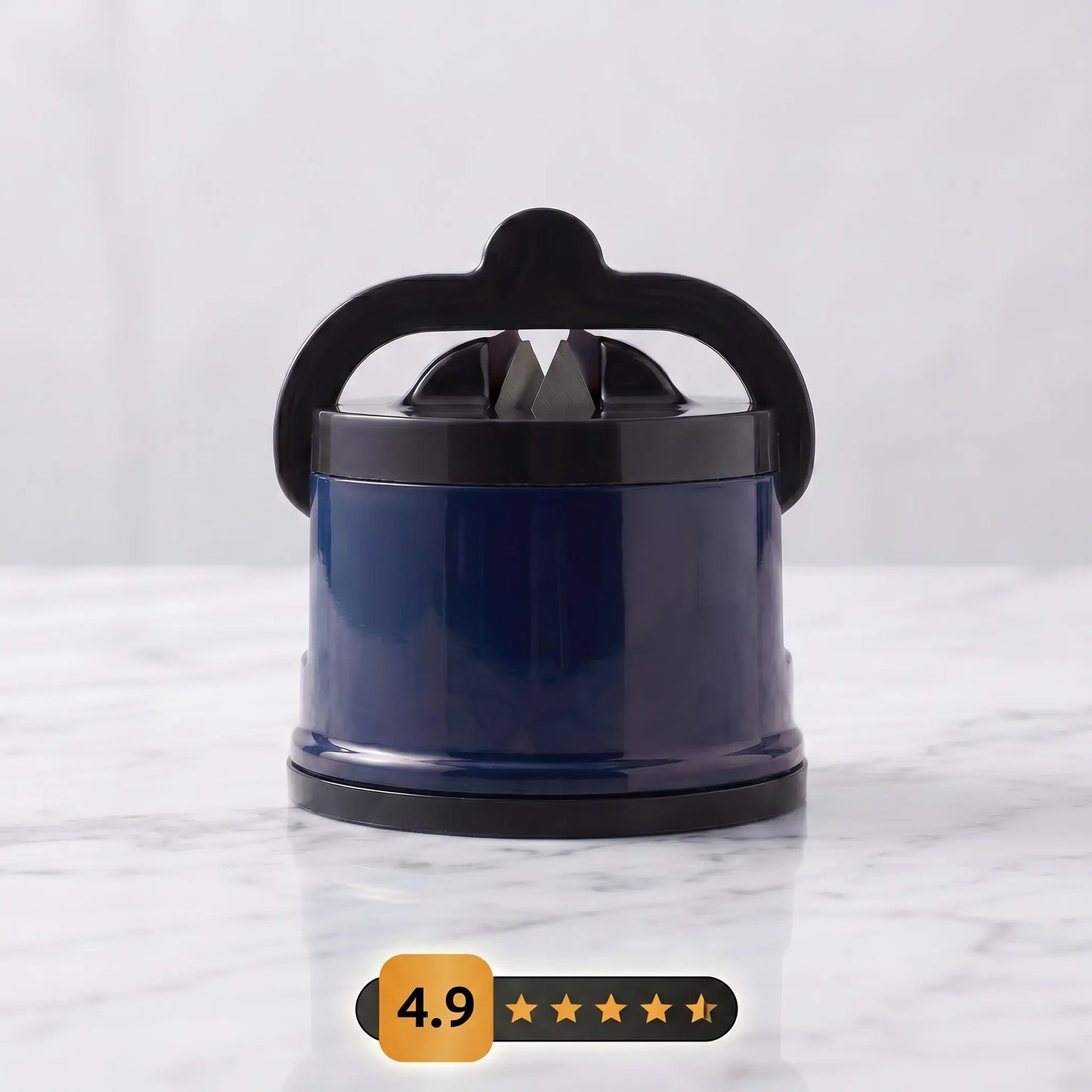 Afilador de cuchillos Corsario Suction-Grip™ color azul con base ventosa"