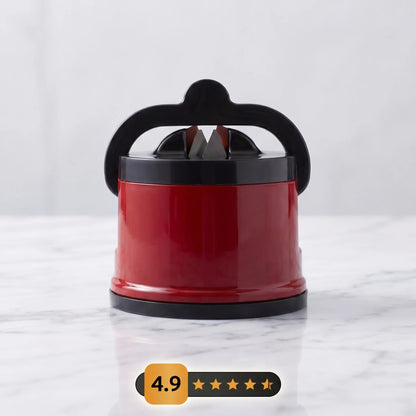 "Afilador de cuchillos Corsario Suction-Grip™ color rojo con base ventosa"
